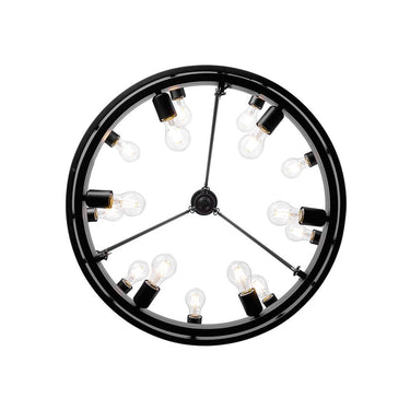 Golden Lighting 1019-96 BLK Castile 15 Light Chandelier in Matte Black - Crescent Harbor