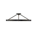 Golden Lighting 1019-9SF BLK Castile 9 Light Semi-Flush in Matte Black - Crescent Harbor
