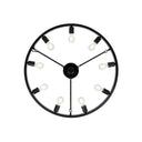 Golden Lighting 1019-9SF BLK Castile 9 Light Semi-Flush in Matte Black - Crescent Harbor