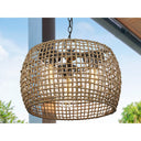 Golden Lighting 1067-O3P NB-MAW 3 Light Outdoor Pendant - Crescent Harbor