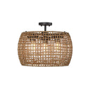 Golden Lighting 1067-OSF NB-MAW 3 Light Outdoor Semi-flush - Crescent Harbor