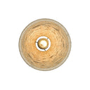 Golden Lighting 1073-M1L BLK Hathaway Mini Pendant in Matte Black with Woven Hemp Rope Shade - Crescent Harbor