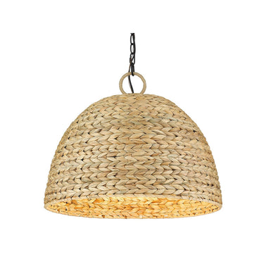 Golden Lighting 1081-5P BLK Rue 5 Light Pendant in Matte Black - Crescent Harbor