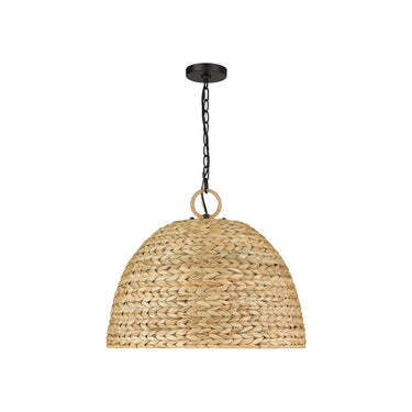 Golden Lighting 1081-5P BLK Rue 5 Light Pendant in Matte Black - Crescent Harbor
