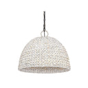 Golden Lighting 1081-5P BLK Rue 5 Light Pendant in Matte Black - Crescent Harbor