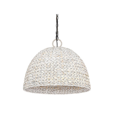 Golden Lighting 1081-5P BLK Rue 5 Light Pendant in Matte Black - Crescent Harbor