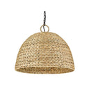 Golden Lighting 1081-5P BLK Rue 5 Light Pendant in Matte Black - Crescent Harbor