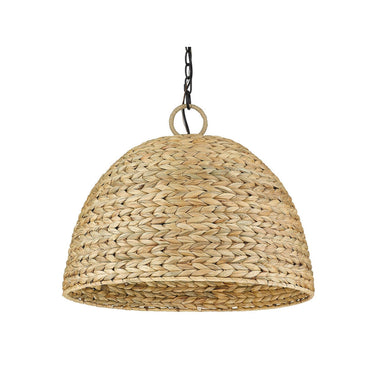 Golden Lighting 1081-5P BLK Rue 5 Light Pendant in Matte Black - Crescent Harbor