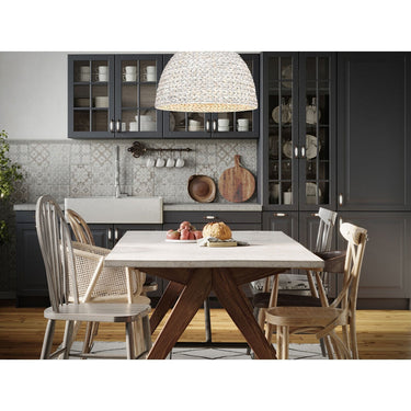 Golden Lighting 1081-5P BLK Rue 5 Light Pendant in Matte Black - Crescent Harbor