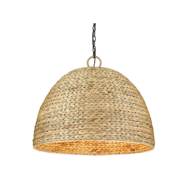 Golden Lighting 1081-8P BLK Rue 8 Light Pendant in Matte Black - Crescent Harbor