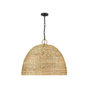 Golden Lighting 1081-8P BLK Rue 8 Light Pendant in Matte Black - Crescent Harbor