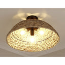 Golden Lighting 1081-SF BLK Rue Semi-Flush in Matte Black - Crescent Harbor