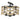 Golden Lighting 1083-3SF BLK Marissa 3 Light Semi-Flush in Matte Black - Crescent Harbor