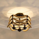 Golden Lighting 1083-3SF BLK Marissa 3 Light Semi-Flush in Matte Black - Crescent Harbor