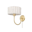 Golden Lighting 1084-1W 1-Light Wall Sconce - Crescent Harbor