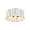 Golden Lighting 1084-SF 3-Light Semi-flush - Crescent Harbor