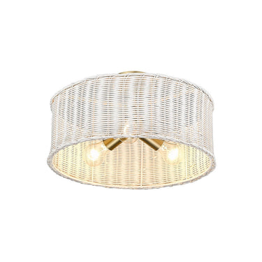 Golden Lighting 1084-SF 3-Light Semi-flush - Crescent Harbor
