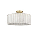 Golden Lighting 1084-SF 3-Light Semi-flush - Crescent Harbor