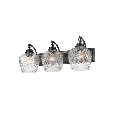Golden Lighting 1088-BA3 3-Light Vanity Light - Crescent Harbor