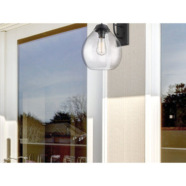 Golden Lighting 1094-OWM NB-HCG 1 Light Outdoor Wall Light - Crescent Harbor