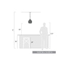Golden Lighting 1094-S-HCG Ariella Small Pendant in Hammered Clear Glass - Crescent Harbor