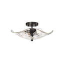 Golden Lighting 1140-SF MBS-HWG 2-Light Semi-Flush - Crescent Harbor