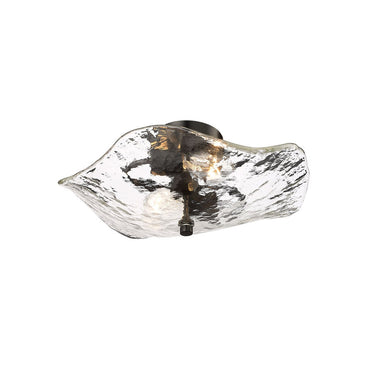 Golden Lighting 1140-SF MBS-HWG 2-Light Semi-Flush - Crescent Harbor