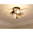 Golden Lighting 1140-SF MBS-HWG 2-Light Semi-Flush - Crescent Harbor