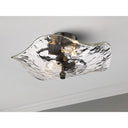 Golden Lighting 1140-SF MBS-HWG 2-Light Semi-Flush - Crescent Harbor