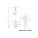 Golden Lighting 1157-4P Payton 3 Light Pendant - Crescent Harbor
