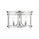 Golden Lighting 1157-FM Payton Flush Mount in Clear Glass - Crescent Harbor