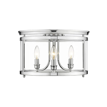 Golden Lighting 1157-FM Payton Flush Mount in Clear Glass - Crescent Harbor