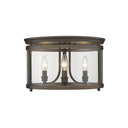 Golden Lighting 1157-FM Payton Flush Mount in Clear Glass - Crescent Harbor