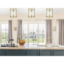 Golden Lighting 1157-M1L BCB-CLR Payton Mini Pendant in Clear Glass - Crescent Harbor