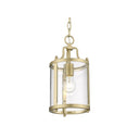 Golden Lighting 1157-M1L BCB-CLR Payton Mini Pendant in Clear Glass - Crescent Harbor