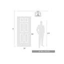 Golden Lighting 1157-SF BLK Payton Semi-Flush in Matte Black with Clear Glass - Crescent Harbor