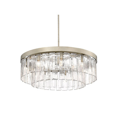 Golden Lighting 1768-9 WG-HWG 9-Light Chandelier - Crescent Harbor