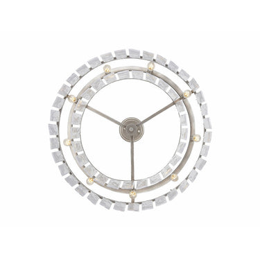 Golden Lighting 1768-9SF 9-Light Semi-Flush - Crescent Harbor