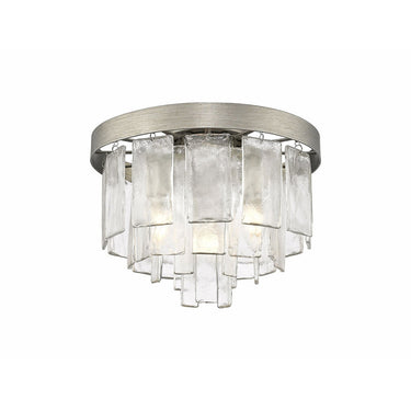 Golden Lighting 1768-FM 3 Light Flush Mount - Crescent Harbor