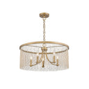 Golden Lighting 1771-5 PG Marilyn CRY 5 Light Chandelier - Crescent Harbor