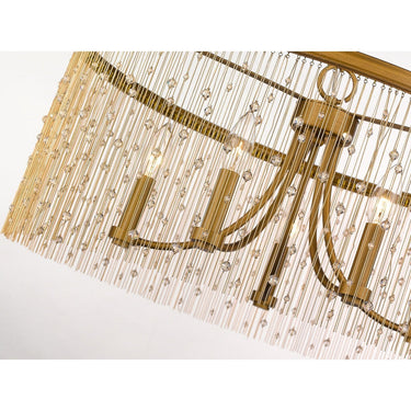 Golden Lighting 1771-5 PG Marilyn CRY 5 Light Chandelier - Crescent Harbor