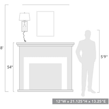 Golden Lighting 1832-1W BC-CDW 1 Light Wall Sconce - Crescent Harbor
