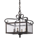 Golden Lighting 2049-M4 FB 4 Light Pendant - Crescent Harbor