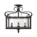 Golden Lighting 2049-M4 FB 4 Light Pendant - Crescent Harbor