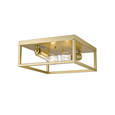 Golden Lighting 2072-FM Wesson Flush Mount - Crescent Harbor