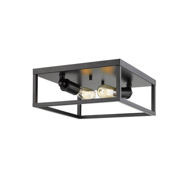 Golden Lighting 2072-FM Wesson Flush Mount - Crescent Harbor