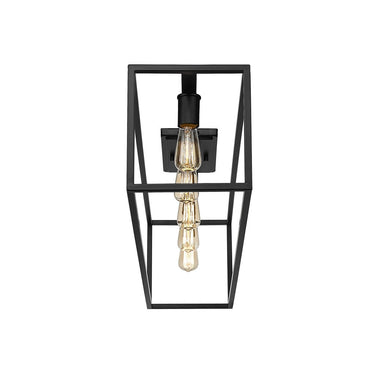 Golden Lighting 2072-FM41 BLK Wesson Flush Mount - 41" in Matte Black - Crescent Harbor