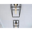 Golden Lighting 2072-FM41 BLK Wesson Flush Mount - 41" in Matte Black - Crescent Harbor