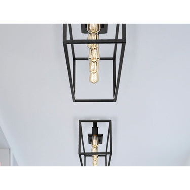 Golden Lighting 2072-FM41 BLK Wesson Flush Mount - 41" in Matte Black - Crescent Harbor