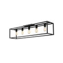 Golden Lighting 2072-FM41 BLK Wesson Flush Mount - 41" in Matte Black - Crescent Harbor